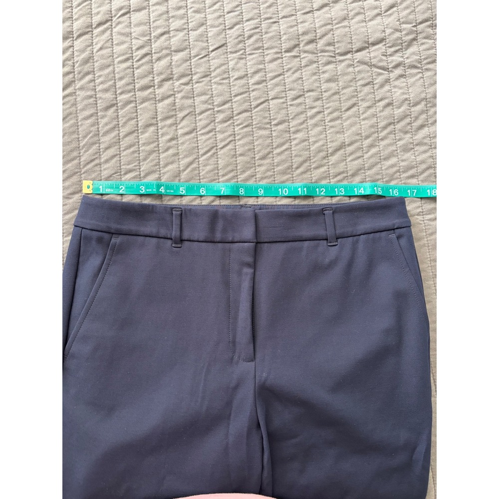 White House Black Market The Slim Ankle Pants Navy Blue‎ 10L Office Trousers - Picture 6 of 10